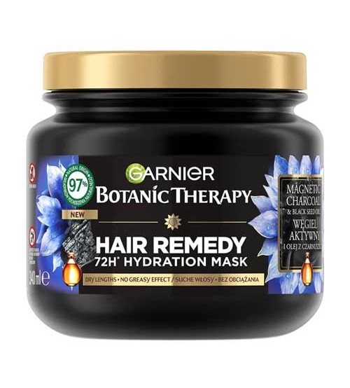 340ml Garnier Botanic Therapy Hair Remedy Magnetic Charcoal and Black Seed Oil Mask